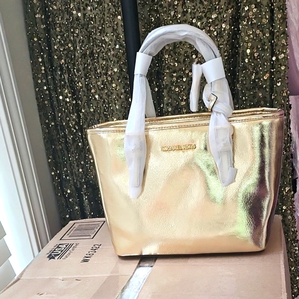 Michael Kors Shimmering Gold Tote